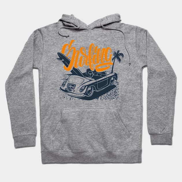 VINTAGE SURFING Hoodie by zackmuse1